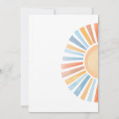 Here Comes the Son Sunshine Baby Shower Invitation 招待状 (裏面)