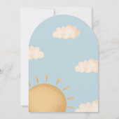 Here Comes the Son Sunshine Baby Shower Invitation 招待状 (裏面)