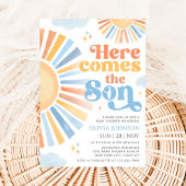 Here Comes the Son Sunshine Baby Shower Invitation 招待状