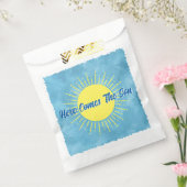 Here Comes The Son Watercolor Baby Shower Custom  フェイバーバッグ (封をした状態)