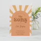 Here Comes The Sons Baby Shower Invitation  招待状 (スタンド正面)
