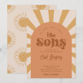 Here Comes The Sons Baby Shower Invitation  招待状 (正面/裏面)