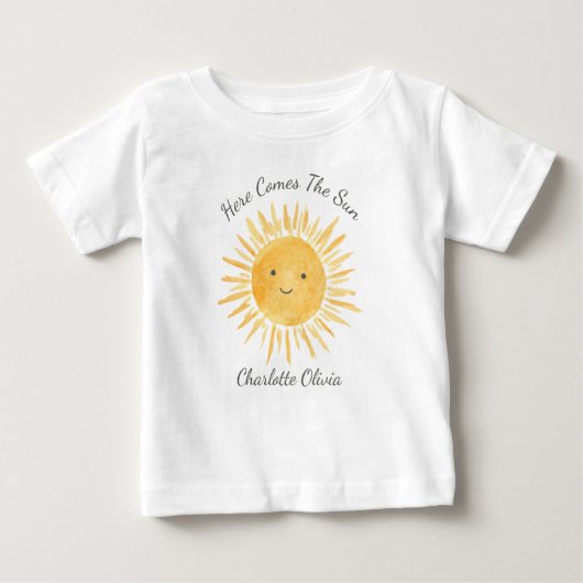 Here Comes The Sun ベビーTシャツ (正面)