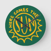 Here comes the sun ラウンド壁時計 (正面)