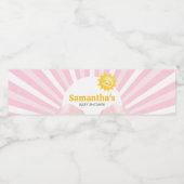 Here Comes the Sun Baby Shower ペットボトルラベル (シングルラベル)