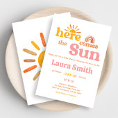 Here comes the Sun  Baby Shower 招待状