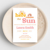 Here comes the Sun  Baby Shower 招待状