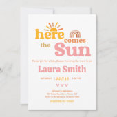 Here comes the Sun  Baby Shower 招待状 (正面)