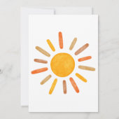 Here comes the Sun  Baby Shower 招待状 (裏面)