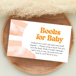 Here Comes the Sun Baby Shower Books for Baby エンクロージャーカード