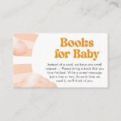 Here Comes the Sun Baby Shower Books for Baby エンクロージャーカード (正面)