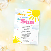 Here Comes the Sun Baby Shower Invitation 招待状