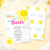 Here Comes the Sun Baby Shower Invitation 招待状