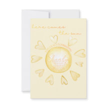 Here Comes The Sun Baby Shower Invite 