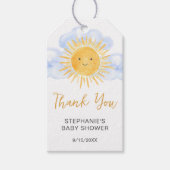 Here Comes The Sun Baby Shower Thank You ギフトタグ (正面)