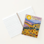 Here Comes the Sun Custom Spiral Notebook ノートブック (内部)