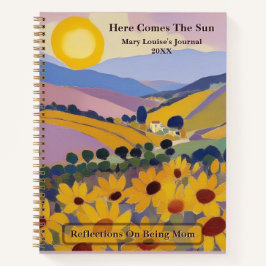 Here Comes the Sun Custom Spiral Notebook ノートブック