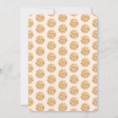 Here Comes the Sun Modern Boho Sun Baby Shower 招待状 (裏面)