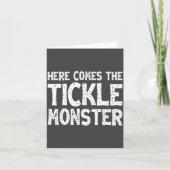 Here Comes The Tickle Monster Funny Tickling Laugh カード (正面)