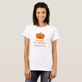 "Here for the Boos"ハロウィーンTシャツ Tシャツ (正面フル)