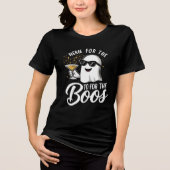 Here For the Boos Funny Halloween Womens Tshirts トライブレンドＴシャツ (正面)