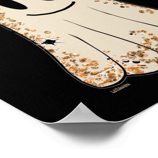 HERE FOR THE BOO'S funny spooky halloween ghost    ポスター (角)