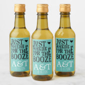 Here for the Booze ワインラベル (ボトル)