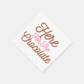 Here for the Cholate スタンダードカクテルナプキン (角)