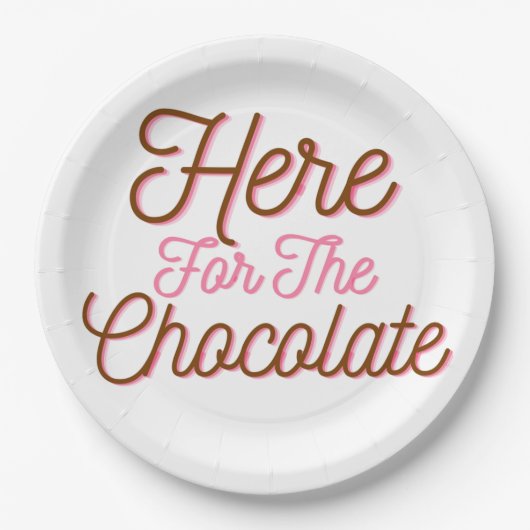 Here for the Cholate ペーパープレート (正面)