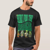 Here For The Shenanigans Happy St Patrick's Day St Tシャツ (正面)
