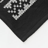 Here For The Wine Ugly Christmas Sweater Funny Chr フリースブランケット (角)