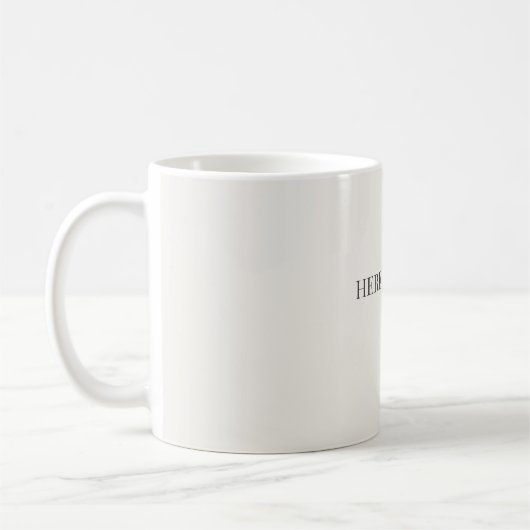 Here for You Mug – Simple Support Message Mug コーヒーマグカップ (左)
