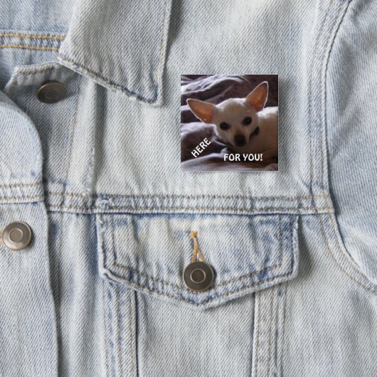 Here For You Square Button 缶バッジ (インサイチュ)