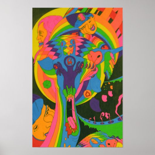 HERE GIRAFFE 11X17プリント ポスター (正面)