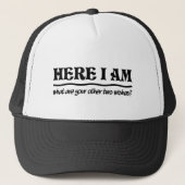 Here I Am hat – 色を選択 キャップ (正面)
