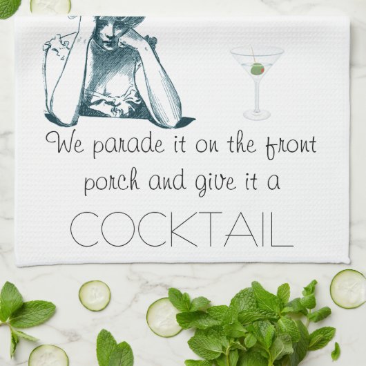 'Here in the South' Kitchen Towel キッチンタオル (折り畳み)