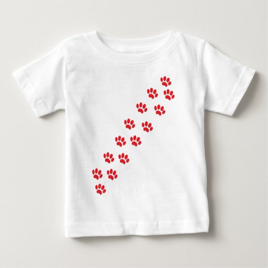 Here Kitty Cat Paws ベビーTシャツ (正面)