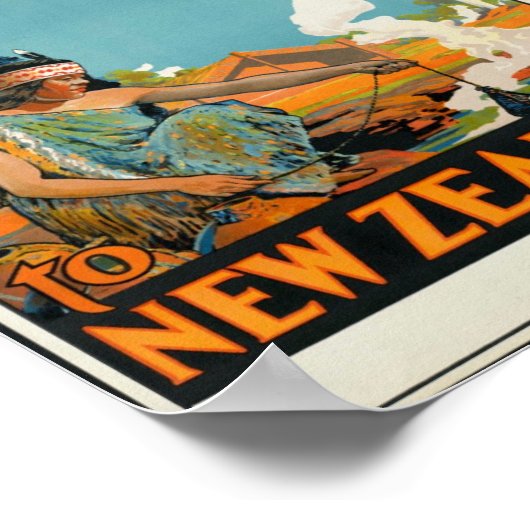 Here Mai, Welcome to New Zaland Poster ポスター (角)