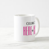 HERE & NOW感動的モダンシンプル Pink コーヒーマグカップ (正面右)