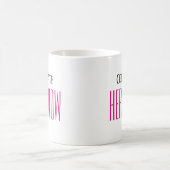 HERE & NOW感動的モダンシンプル Pink コーヒーマグカップ (中央)