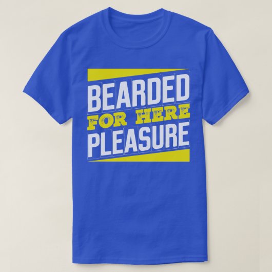 Here PleasureのTクラシックシャツ用の髭 Tシャツ (デザイン正面)
