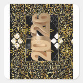 Here’s a polished envelope designfor sticker スクエアシール (正面)