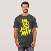 Here s Johnny music dj dance rock cool johnny funn Tシャツ (正面フル)