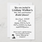 Here, There, and Everywhereブライダルシャワー 招待状 (裏面)