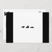 Here, There, and Everywhereブライダルシャワー 招待状 (正面/裏面)