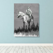 Here There Be Knights"アートプリントby Jaime Munt キャンバスプリント (インサイチュ (ウッドフロア))