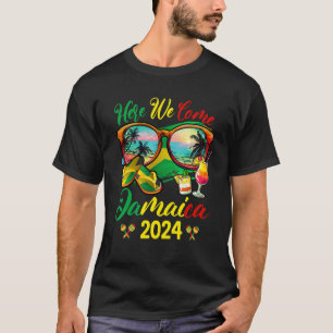 Here We 来 Jamaica 2024家族バケーションマッチング Tシャツ