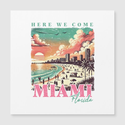 Here We 来 Miami Florida -ヴィンテージマイアミビーチ (正面)
