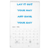 HereByCreation -Eng&Espカレンダー カレンダー (3月 2026)