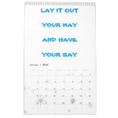 HereByCreation -Eng&Espカレンダー カレンダー (1月 2026)